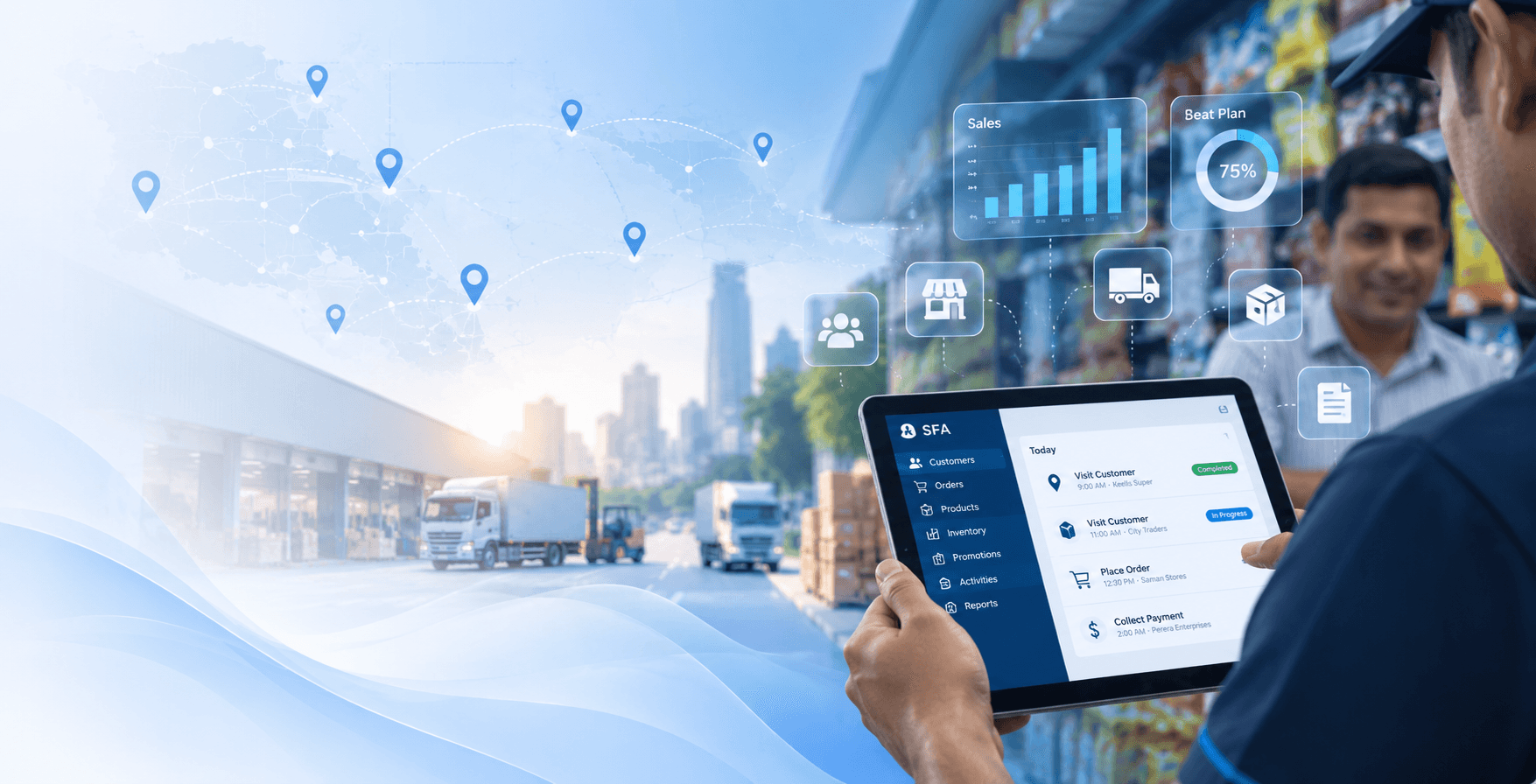 Velox field sales network dashboard